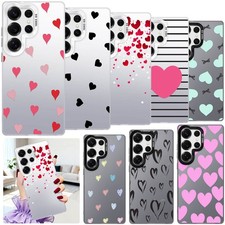 Heart Design Drop-proof PC Case For Samsung Galaxy S26 S24 S25 Ultra Phone Cover