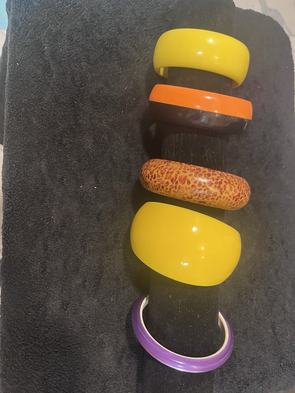 Assorted Vintage Bangle Bracelets Assorted Colors… - image 1