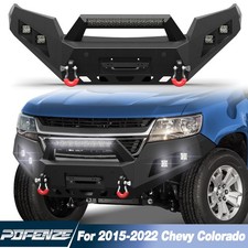 Front Bumper For 2015-2022 Chevy Colorado Excl. Zr2 With Winch Plated-rings