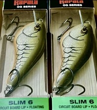 2 Rapala OTT’S OG Series Slim 6 OGS06 Crankbait Lures ROOTBEER CRAWDAD - NEW