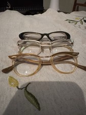 Vintage Three Pairs 1950 Ish Cat Eyes Glasses One Whitney USA Eye Glasses
