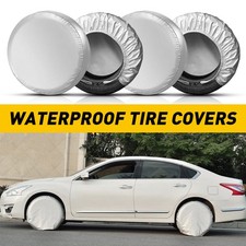 USA 12"-15" Silver Spare Wheel Tire Cover/Covers Fit All Car Universal 27"-29" S