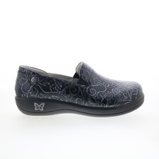 Alegria Keli KEL6401 Womens Black Leather Slip On Loafer Flats Shoes