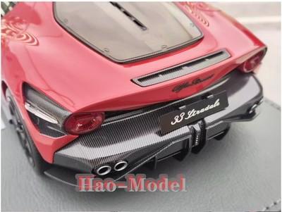 BBR 1/18 Alfa Romeo 33 Stradale Dark red Resin Diecast Model Car