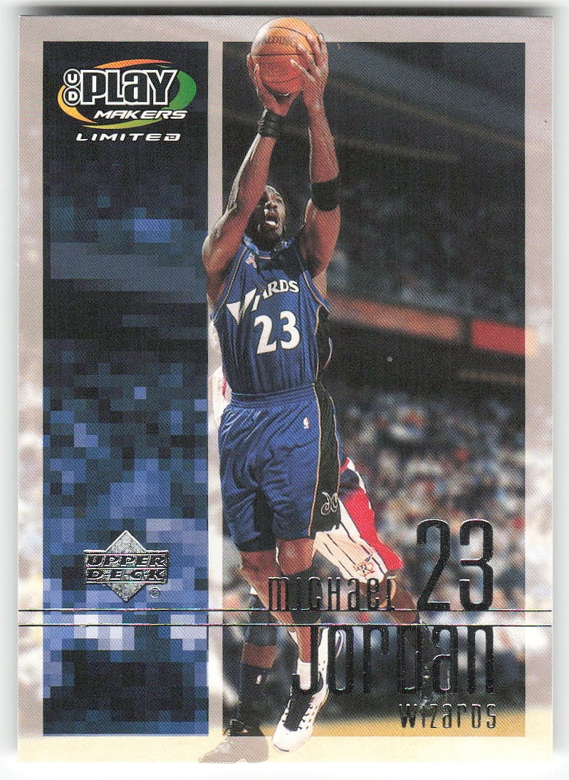 2001-02 UD PlayMakers Limited #98 Michael Jordan BASKETBALL Washington Wizards