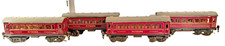 Spur 0 M&auml;rklin 4x Mitropa mit Einrichtung, Lampen, Figuren und Schachteln 24,5 c