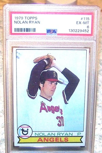 1979 Topps #115 Nolan Ryan PSA 6 HOF California Angels