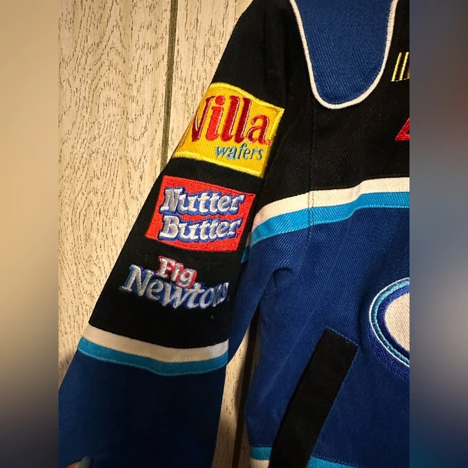 Chaqueta de carreras vintage Oreo/Ritz NASCAR Dale Earnhardt Jr niños talla mediana ~ ¡EXCELENTE ESTADO! Foto 4 de 4