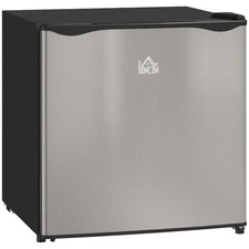 HOMCOM 46 Litre Table Top Mini Fridge Small Fridge with Ice Box Reversible Door