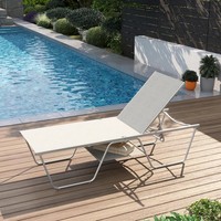 Sun Lounger Garden Loungers and Recliners 5-Level Adjustable