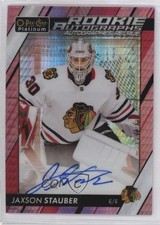 2023 O-Pee-Chee Platinum Rookie Red Prism 22/50 Jaxson Stauber #R-JS Auto 0rb9