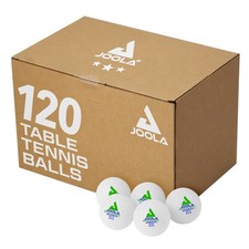 JOOLA Training 3 Star Table Tennis Balls 12, 60, or 120 Pack - 120, White