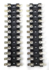 Lot of 2 Bussmann S-8202-12  Fuse Holders 12-Pole 30A 300V For 1/4 x 1-1/4 Fuses