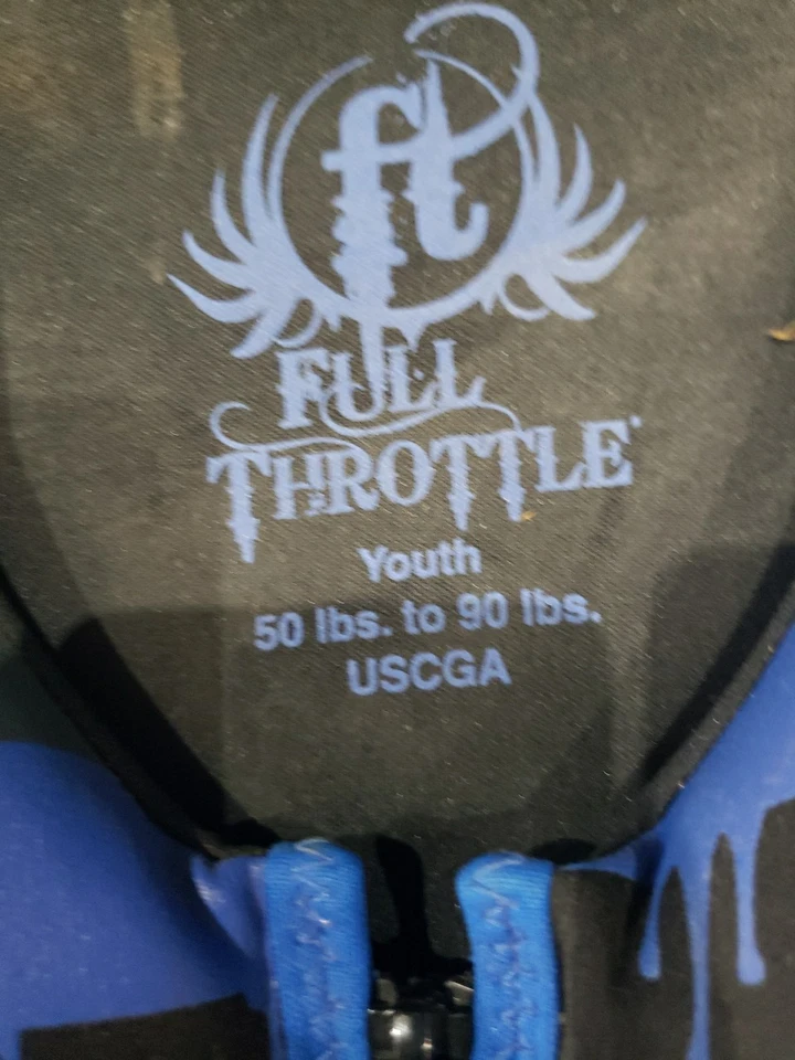 Chaleco salvavidas para niños. "ACELERADOR COMPLETO" Juvenil 50lbs a 90 Lbs. USCGA. Barcos, piscinas. Foto 4 de 4
