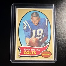 Topps 1970 Johnny Unitas #180 Baltimore Colts Football Card 