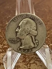 1948 Washington Silver Quarter, Average Circulated 90% Silver  # PS119