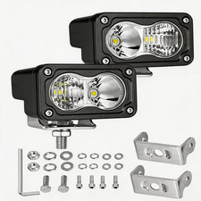 Angu-Offroad Led Pods 2Pcs 3 Inch Cree Led Ditch Lights 40W Spot Flood Combo