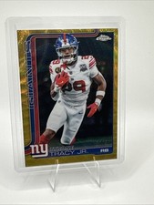 2025 Topps Chrome Tyrone Tracy Jr. Gold Wave Refractor 01/50 FIRST ON PRINT