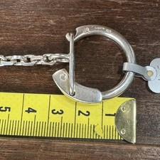 Sterling Silver 925 Key Chain With Split Ring 36cm