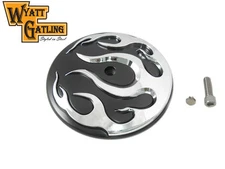 Wyatt Gatling Flame Air Cleaner Cover Insert fits Harley Davidson
