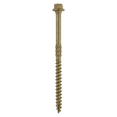 Timco - Skru Kayu Kepala Hex - Luaran - Hijau (Saiz 6.7 x 100 - 6 Keping) - Image 1 of 3