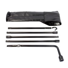 Spare Tire Tool Kit with Spare Tire Jack Handle and Wheel Lug Wrench Compatible