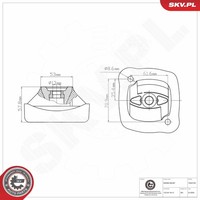 Esen Skv 75SKV192 Lagerung, Motor Vorne Rechts FüR MERCEDES-BENZ