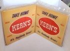 Vintage Kern's Stadium Cushions Advertising Cushions Set of 2  Rare!  USA — photo 1