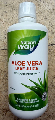 Natures Way Aloe Vera Leaf Juice With Aloe Polymax+ 33.8fl oz