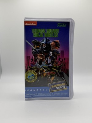 2023 TMNT Leonardo Funko Blockbuster Rewind Figure Complete Open Box 