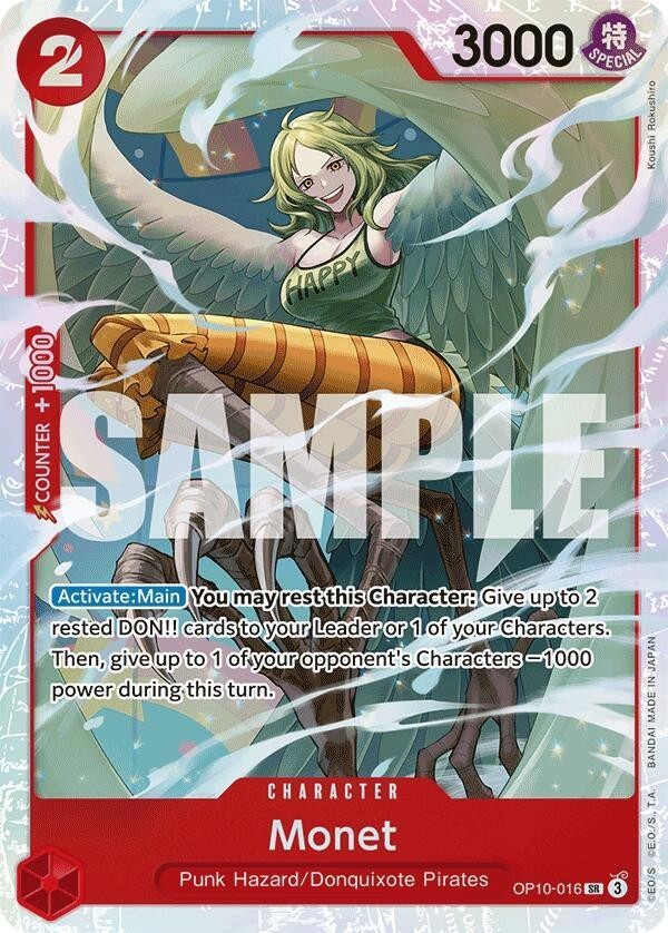 One Piece TCG - Monet Foil SR Royal Blood OP10-016 ENG NM