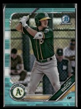 2019 Bowman #BCP-141 Austin Beck Chrome Prospects Aqua Refractor #/125