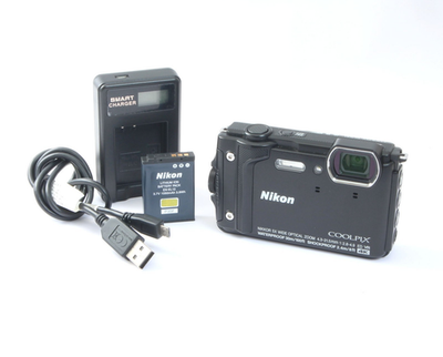 Near Mint] Nikon COOLPIX W300 Waterproof Shockproof Camera Black
