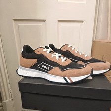 Mens hugo boss jonah runn Open brown trainers size 12 brand new boxed rrp £199