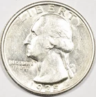 1935-D WASHINGTON QUARTER ~ BRIGHT CHOICE AU ABOUT UNCIRCULATED!