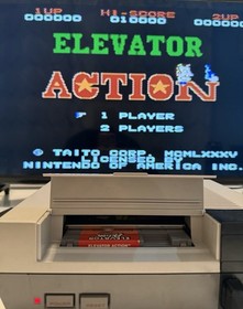 Elevator Action (Nintendo NES, 1987) Authentic Cart W/ Sleeve - Cleaned & Tested