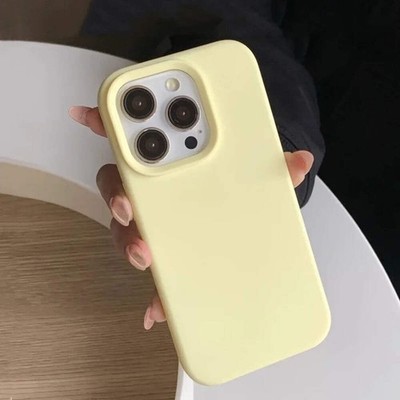 Simple Silicone Case For iPhone 17 Pro Max / 16 / 15 / 14 / 13 Solid Color