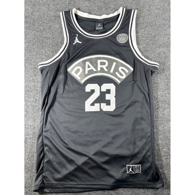 Jordan x PSG Paris Saint-Germain 23 Basketball Jersey Black White