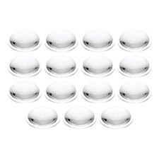 Flache konvexe Linse mit Durchmesser 38mm, 15 Stk Höhe 9,7mm optische Acryllinse