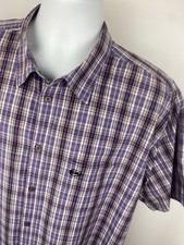 Quicksilver Men?s Vintage Short Sleeve Purple Shirt Size XL Skateboard Surf VGC
