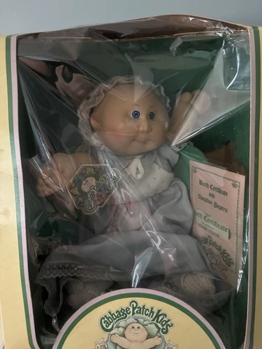 Vintage 1983 Cabbage Patch Kid Preemie Baby Girl "Tessie Stacie" #3870 Coleco
