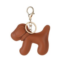 Leather Dog Bag Charm Dog Lover Charm Keychain for Purse Handbags Bag Accesso...