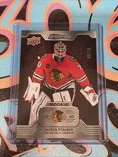 Jaxson Stauber 9/10 Rookie 2023-24 Upper Deck Engrained Chicago Blackhawks (JD1)