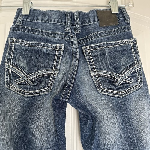 BKE Buckle Conner Jeans Youth Sz 8 Western Denim Stretch Straight Leg Adjustable - Picture 4 of 10