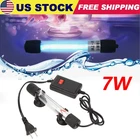 7W Fish Tank Germicidal UV Light Sterilizer Pond Aquarium Submersible Clean Lamp