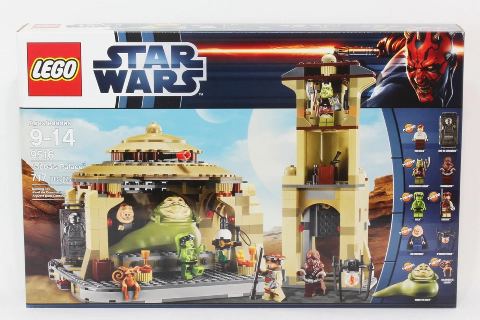 NUEVO Juego Sellado de Fábrica Lego Star Wars JABBA'S PALACE Set 9516 Salacious B Crumb Oola Foto 3 de 4