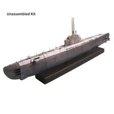 1:200 U-2536 U-boot Type XXI Submarine Paper Model Set DIY Kits Unassembled Gift