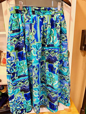 Vintage 1990s 100 SILK Sz.Medium skirt -
