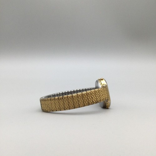 Vintage Pulsar Digital Watch Women 23mm Gold Tone Y476-4030 Alarm Stretch Band - Picture 10 of 15
