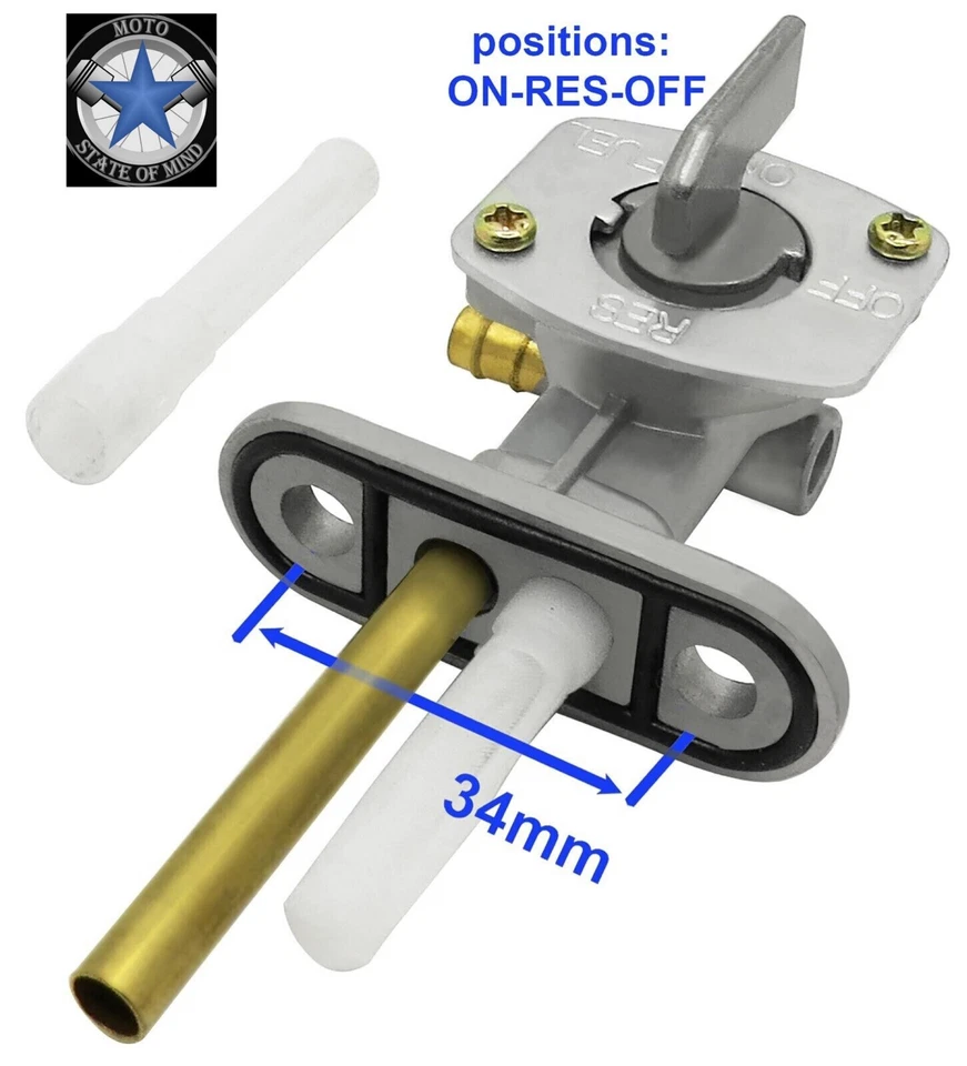 Petcock Fuel Tank Switch Valve Assembly For Kawasaki	250 LTD (1980 1983) - Image 3 of 4